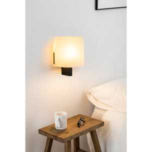 LUANG Lampada da parete nera/beige