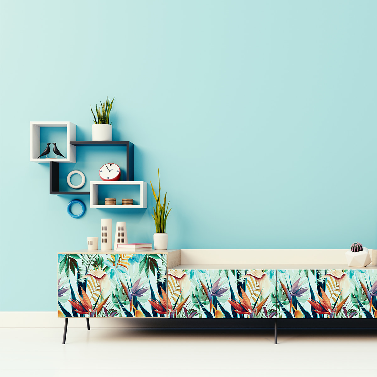 Sticker meuble tropical Arue 40 x 60 cm