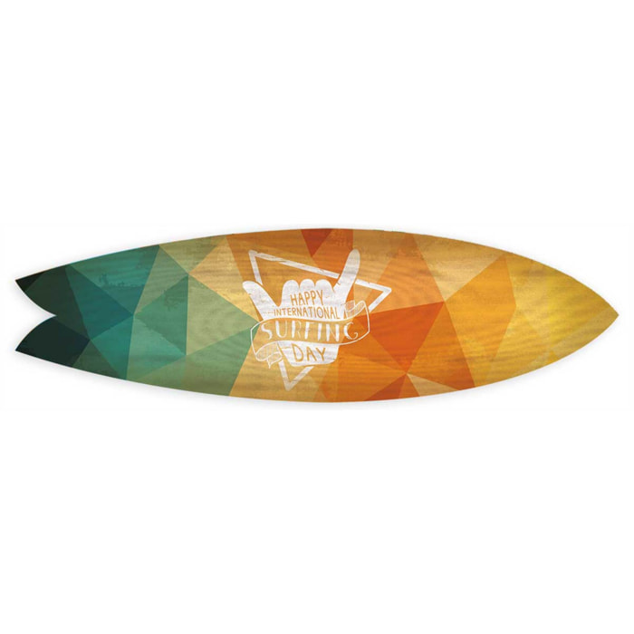 Planche de Surf déco Mosaïque Surfing Day Tableau alu Dibond