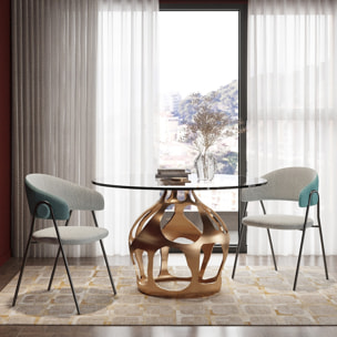 Table Volcano 120cm dorée Kare Design