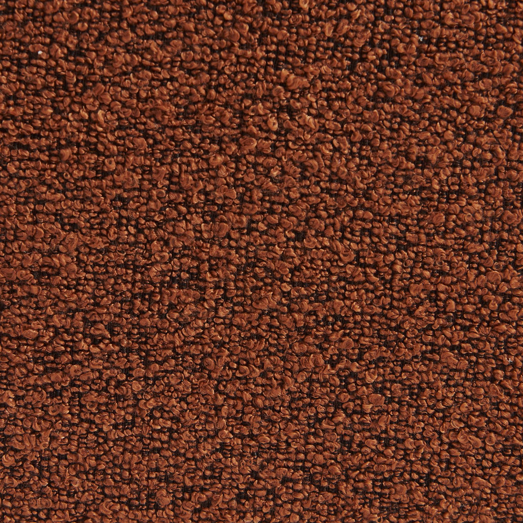 Chauffeuse bouclette texturée 1 place terracotta L 93 x P 104 x H 85cm - Boni