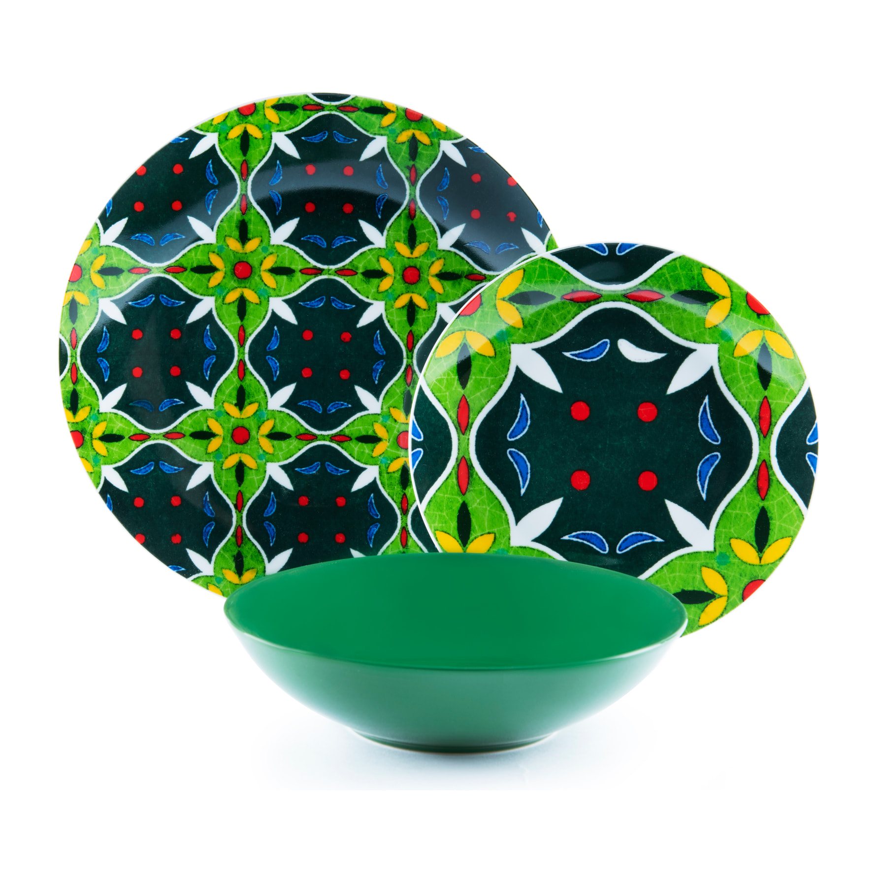 Servizio piatti 18 pezzi Excelsa – Ankara, Porcellana Multicolore