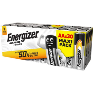 Pile ENERGIZER Alkaline Power x30 piles AA