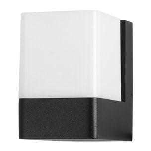 Forlight Aplique Exterior IP44 LED 9.4W Blanco Neutro - 4000K Negro para Jardín, Terraza