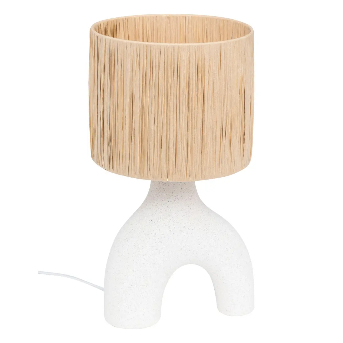 Lampe à poser Tania céramique blanc H47cm