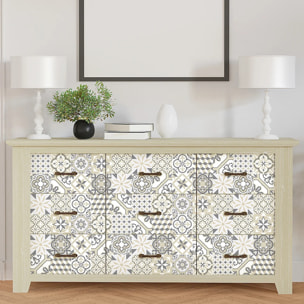 Sticker carrelage - Ambiance Sticker - 60 CARREAUX DE CIMENT MEUBLE AUTHENTIQUES LORENZINA - 20x20cm
