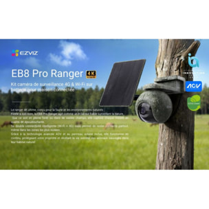 Caméra de surveillance EZVIZ EB8 PRO KIT 4G WIFI RANGER