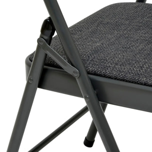 Chaise pliante Flexy Plus tissu chiné