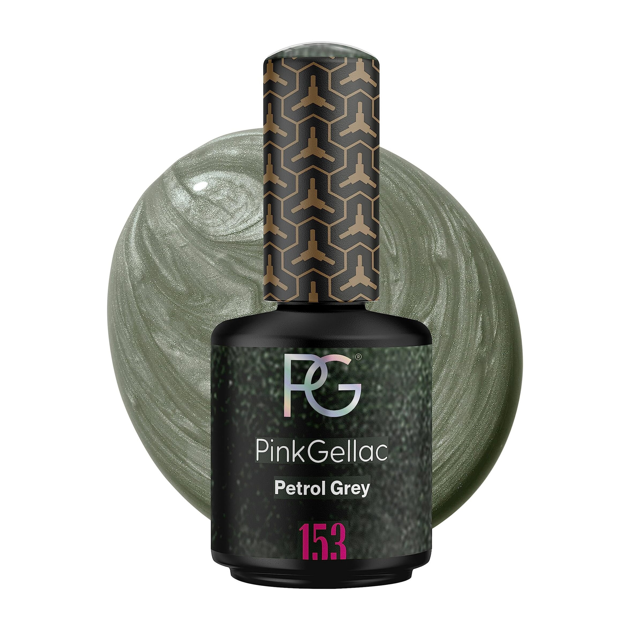 Vernis semi-permanent - 153 Petrol Grey - 15 ml