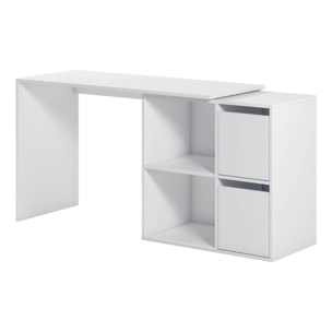 Mesa de escritorio multiposición Adapta Blanco Artik (Blanco Mate)