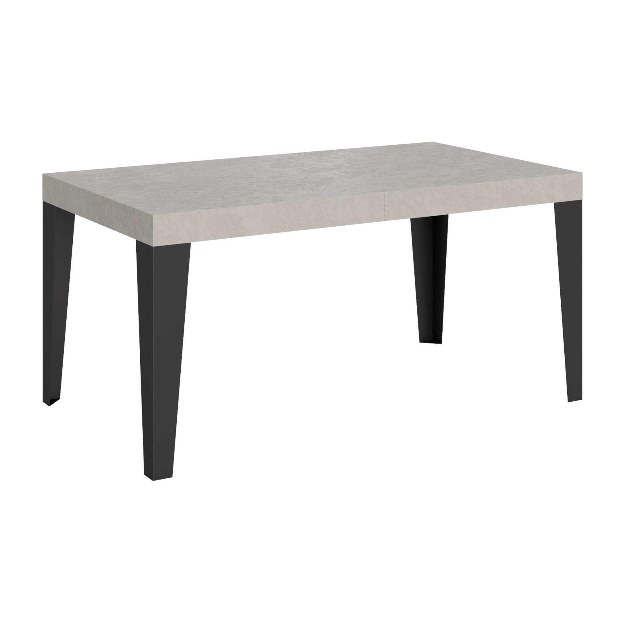 Table extensible 90x160/420 cm Flame cachemire pieds anthracite