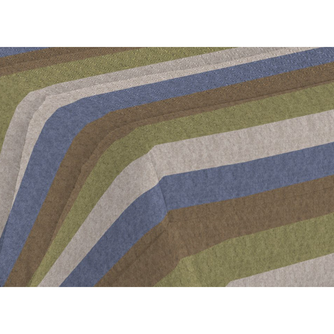 Trapunta Invernale 300gr Made in Italy Piumone Clado Linea Diadema Disegno Riga Verde