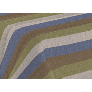Trapunta Invernale 300gr Made in Italy Piumone Clado Linea Diadema Disegno Riga Verde