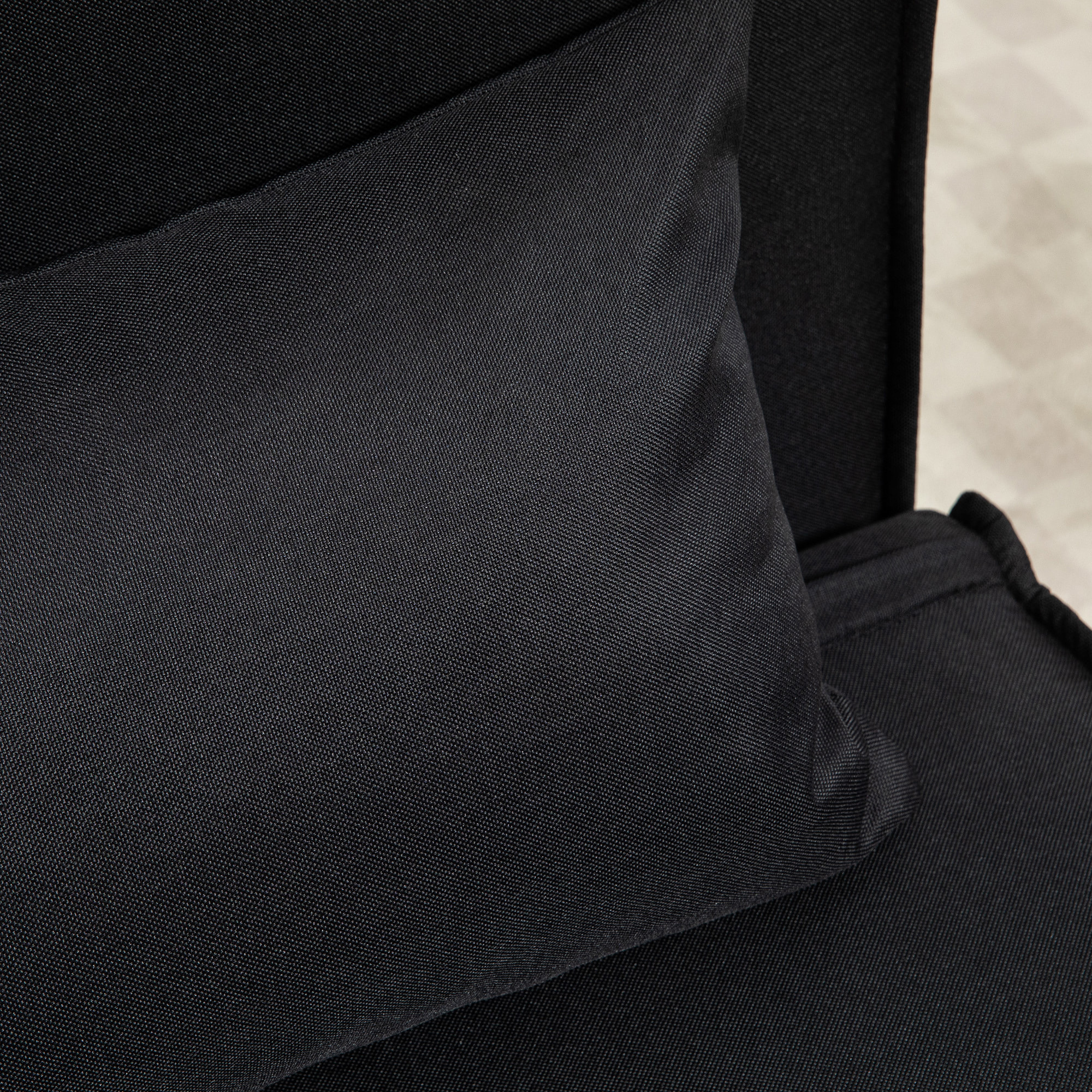 Sofá Cama Individual 3 en 1, Sillón Cama Plegable con Respaldo Ajustable en 6 Posiciones, Asiento Amplio, Almohada Acolchada, Patas de Madera, Carga 350 kg, 94x78x80 cm, Negro