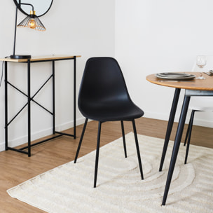 Chaise Gustav Noir - Lot de 6