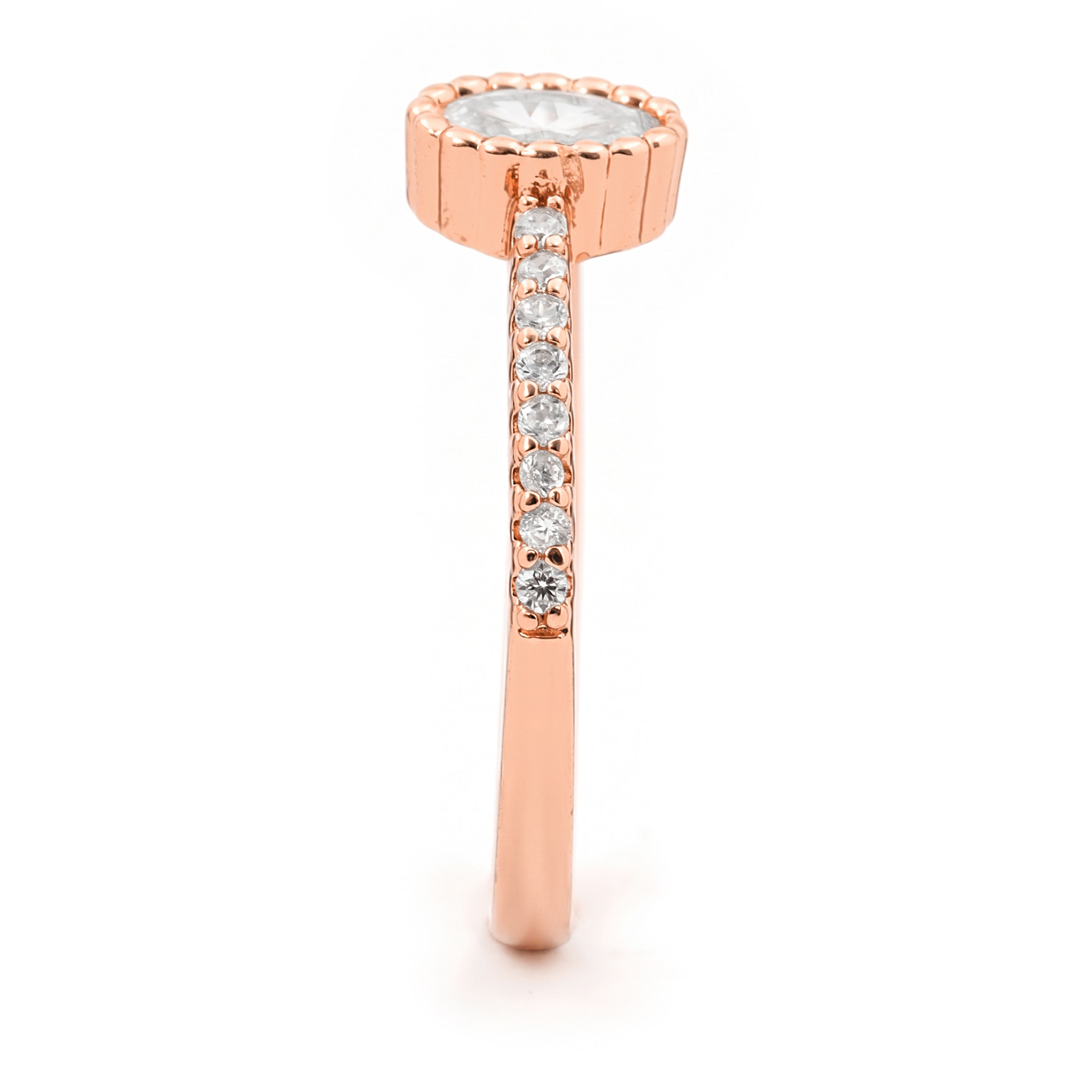 Anillo Zugje acabado oro rosa 18k