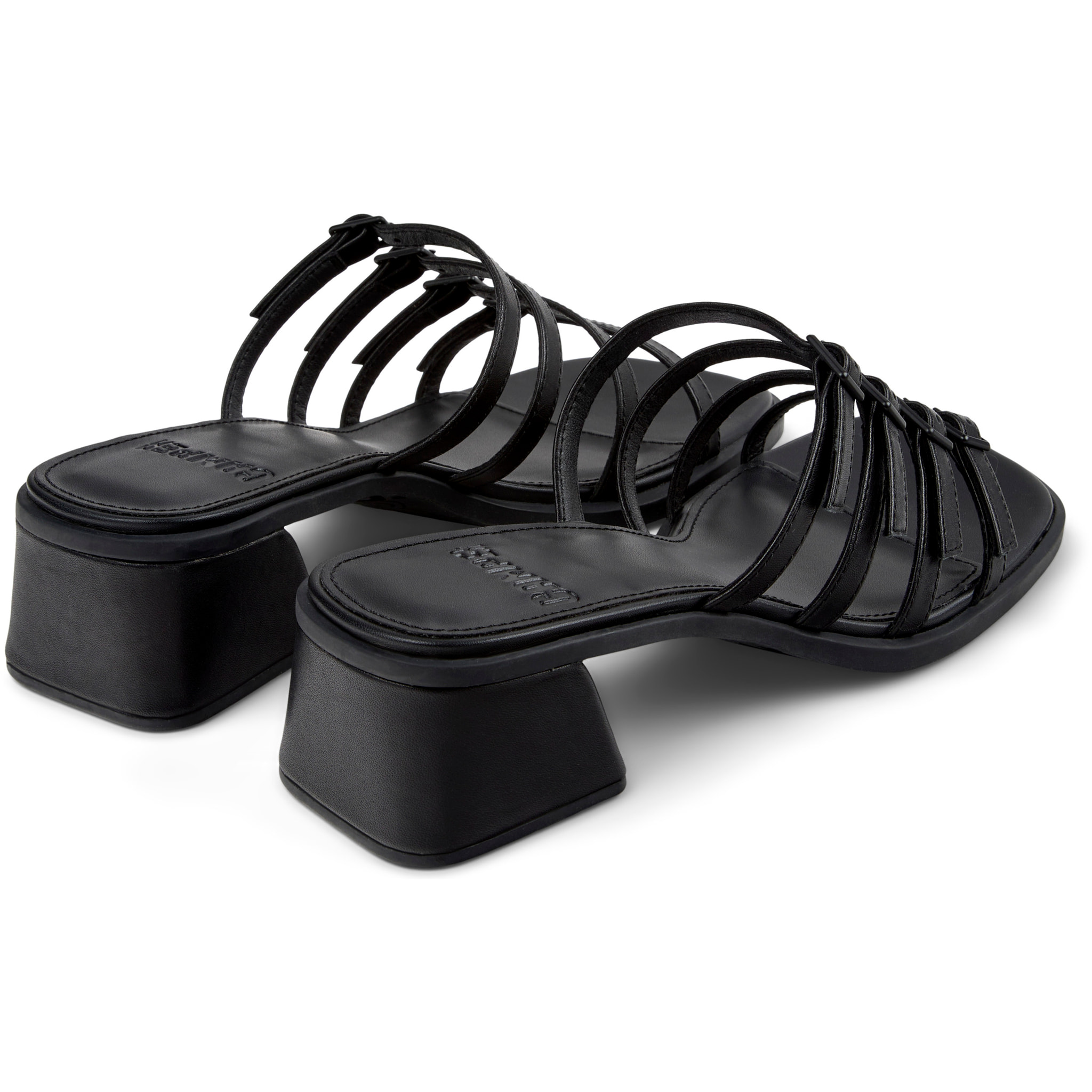 Sandalias - CAMPER Kora Sandal - Negro - Cuero liso