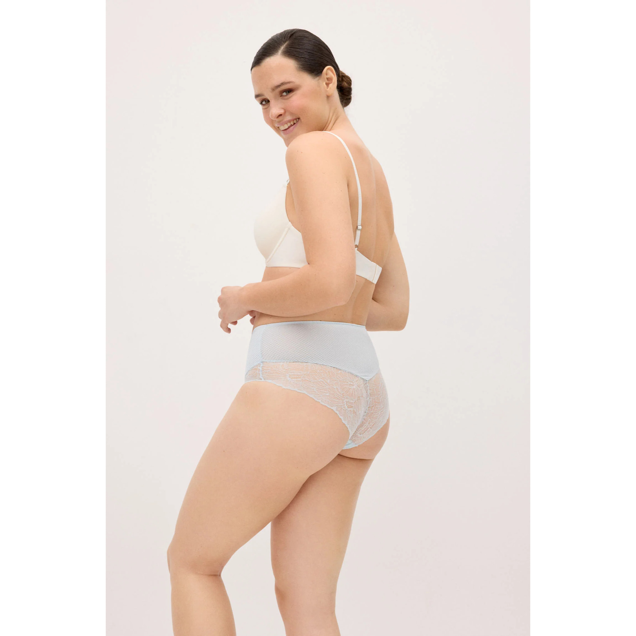 Slip vita alta donna Blu