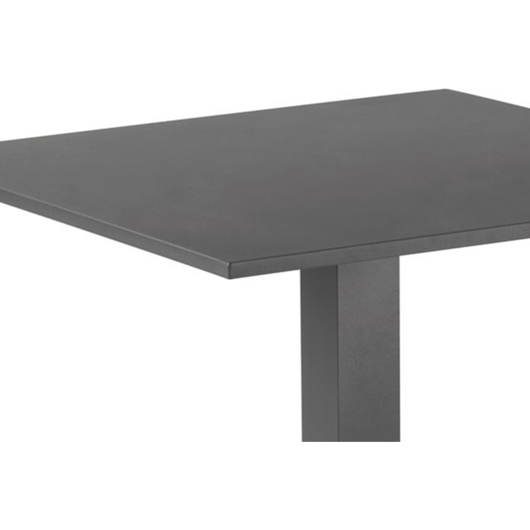 Table pliante Prada 70x70cm gris anthracite Gescova