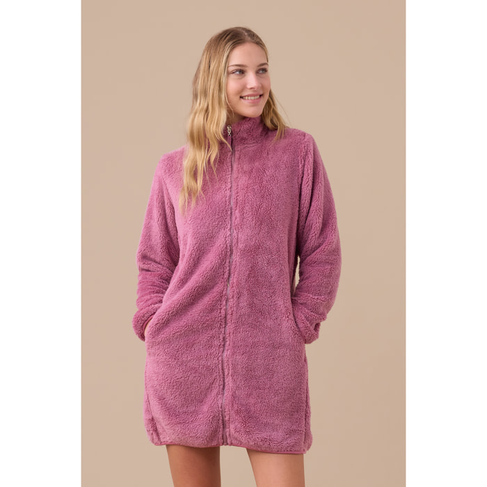 Vestaglia donna eco pelliccia articolo unito. Noidinotte