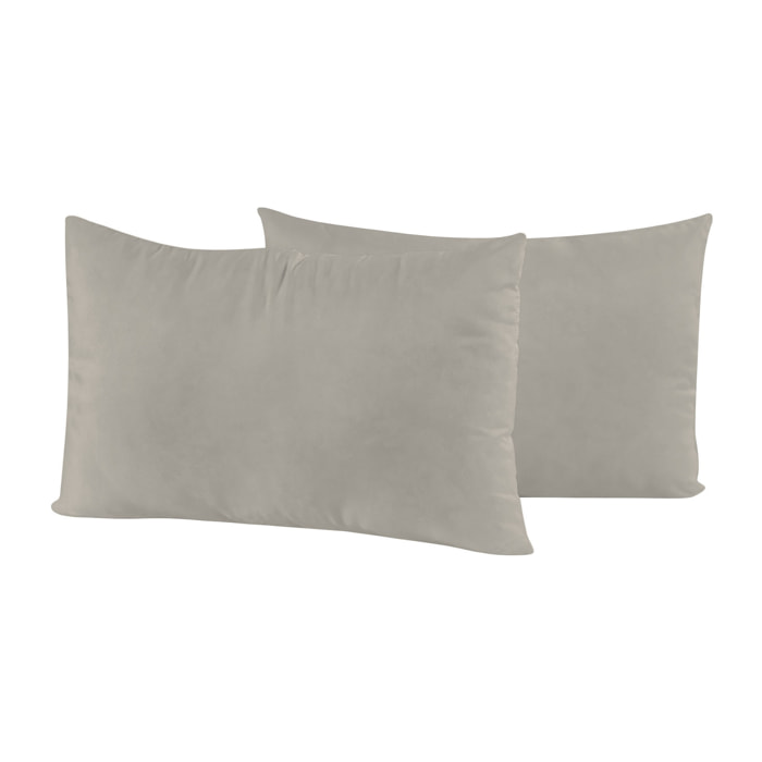 COPPIA FEDERE ELEGANT, 100% Microfibra - GRIGIO CHIARO