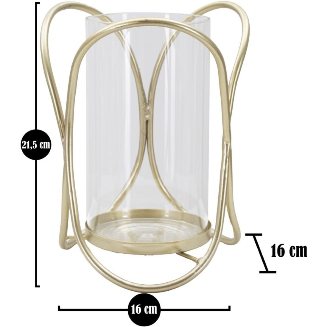 P/CAND GLOX GOLD CM Ø 16X21,5