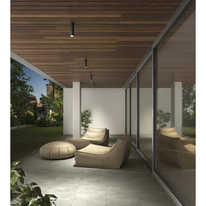 Ledsc4 LedsC4 - Plafón LED Exterior/Interior, Eficiencia Energética, IP Protegido, 2700K-4000K, 5W-40W, Gris Urbano, Fácil Instalación, Alta Durabilidad