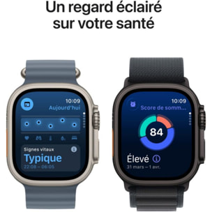 Montre connectée APPLE WATCH 49mm Tit Noir / Noir Alp Ultra 3 L Cell
