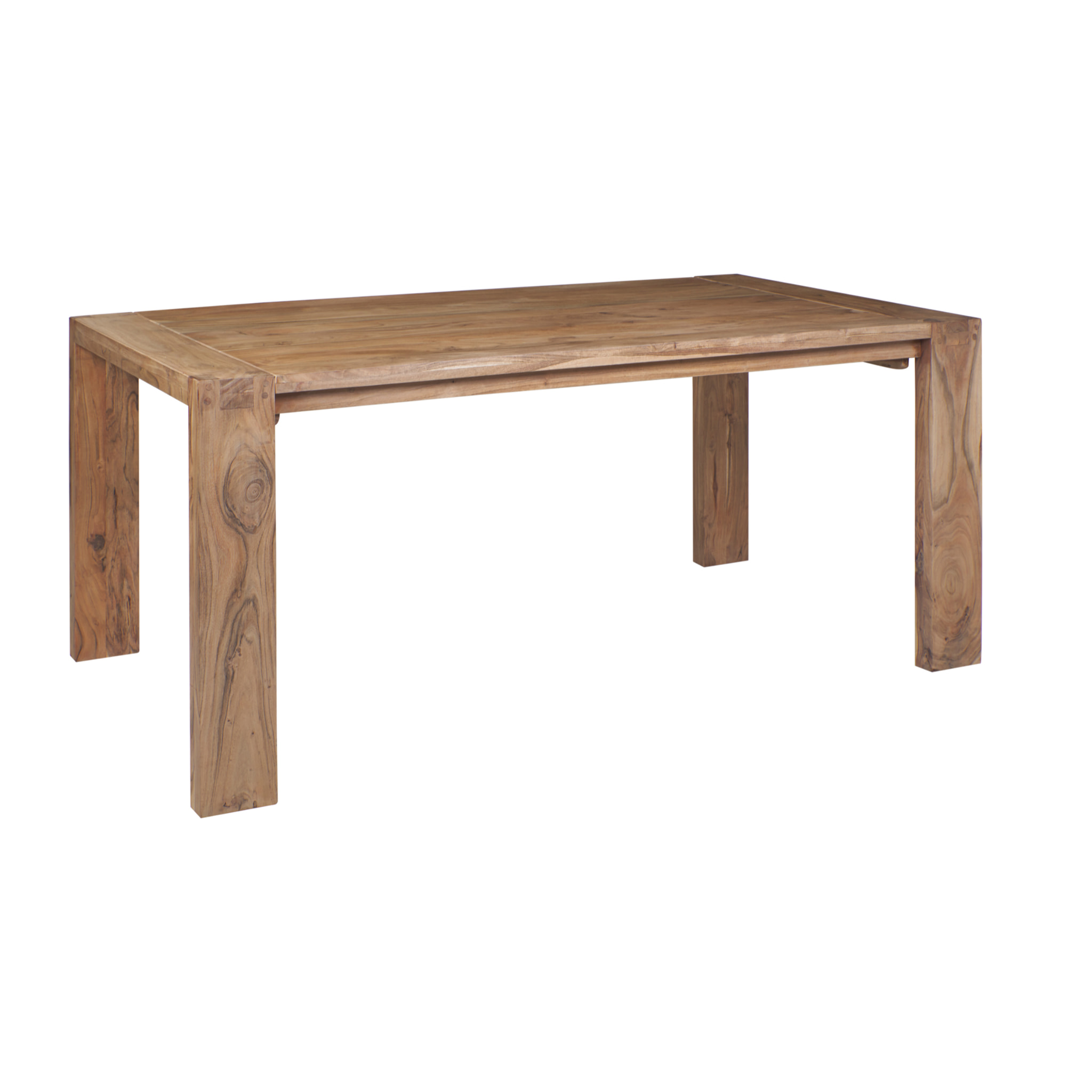 STONE - TAVOLO PRANZO IN LEGNO PROLUNGHE ESTRAIBILI - misura 160X80X77