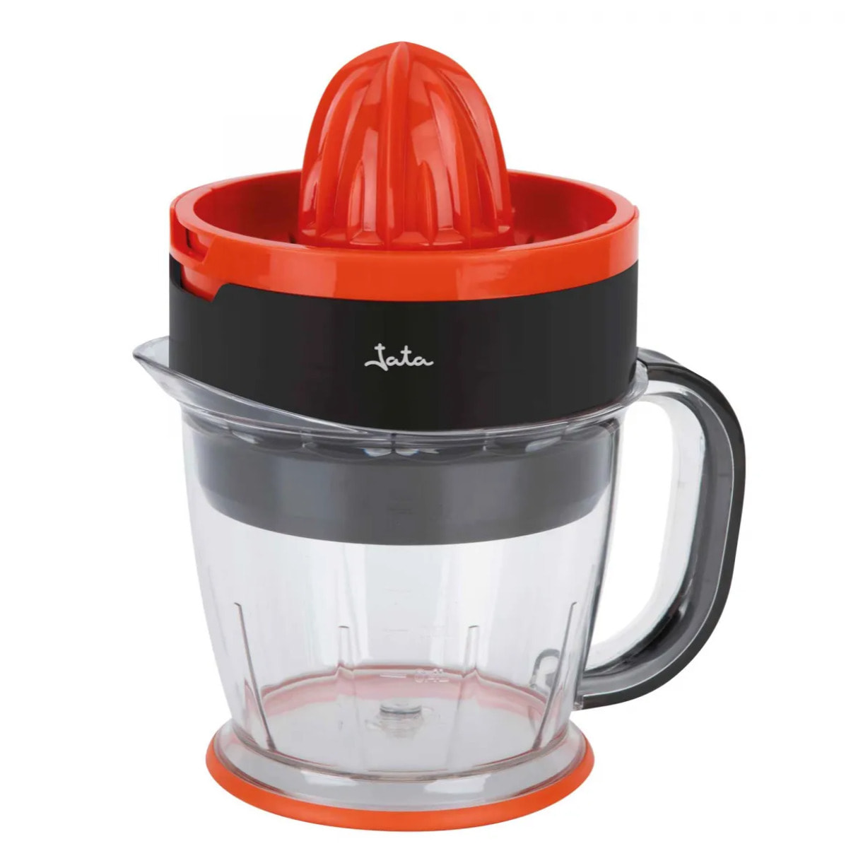 Exprimidor de naranjas eléctrico JEEX1422 con jarra de 1,2 L. Lleva 2 conos. Rotación bidireccional