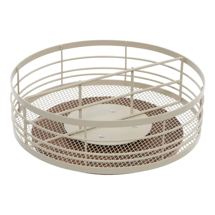 Plateau rond tournant Telma D.28cm beige