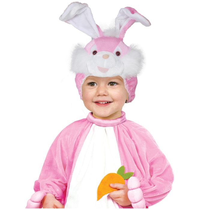 Costume Travestimento Coniglietta Rosa Tutina Bambina