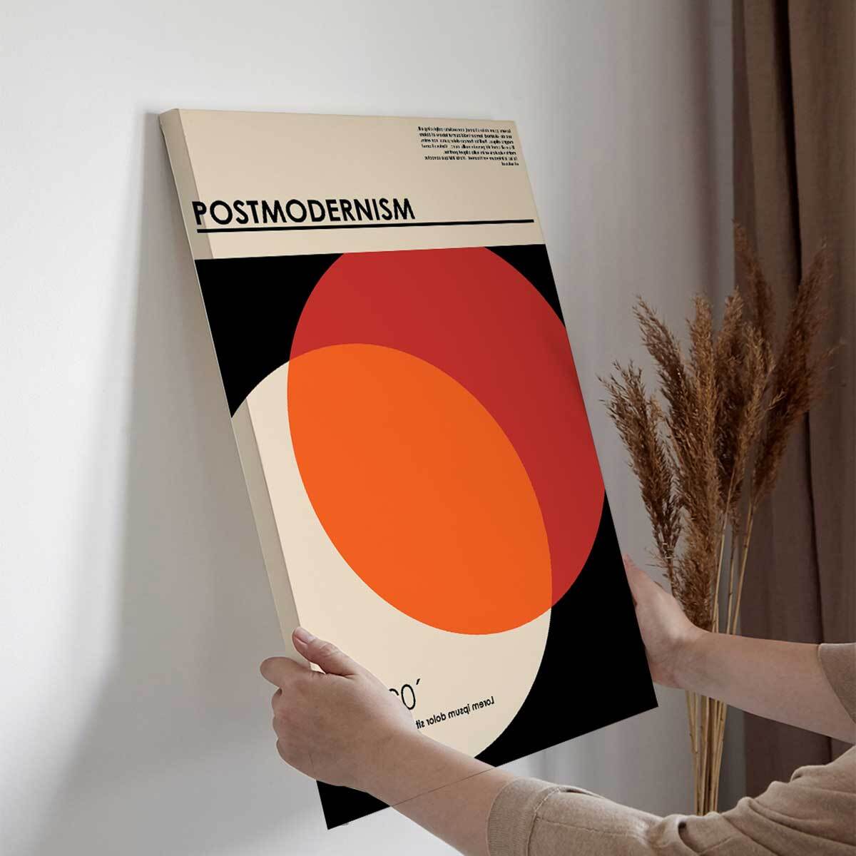 Tableau Postmodernism cercles abstraits Toile imprimée