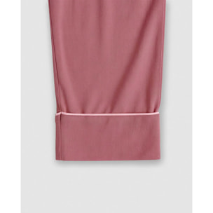 Camisón camisero algodón liso malva