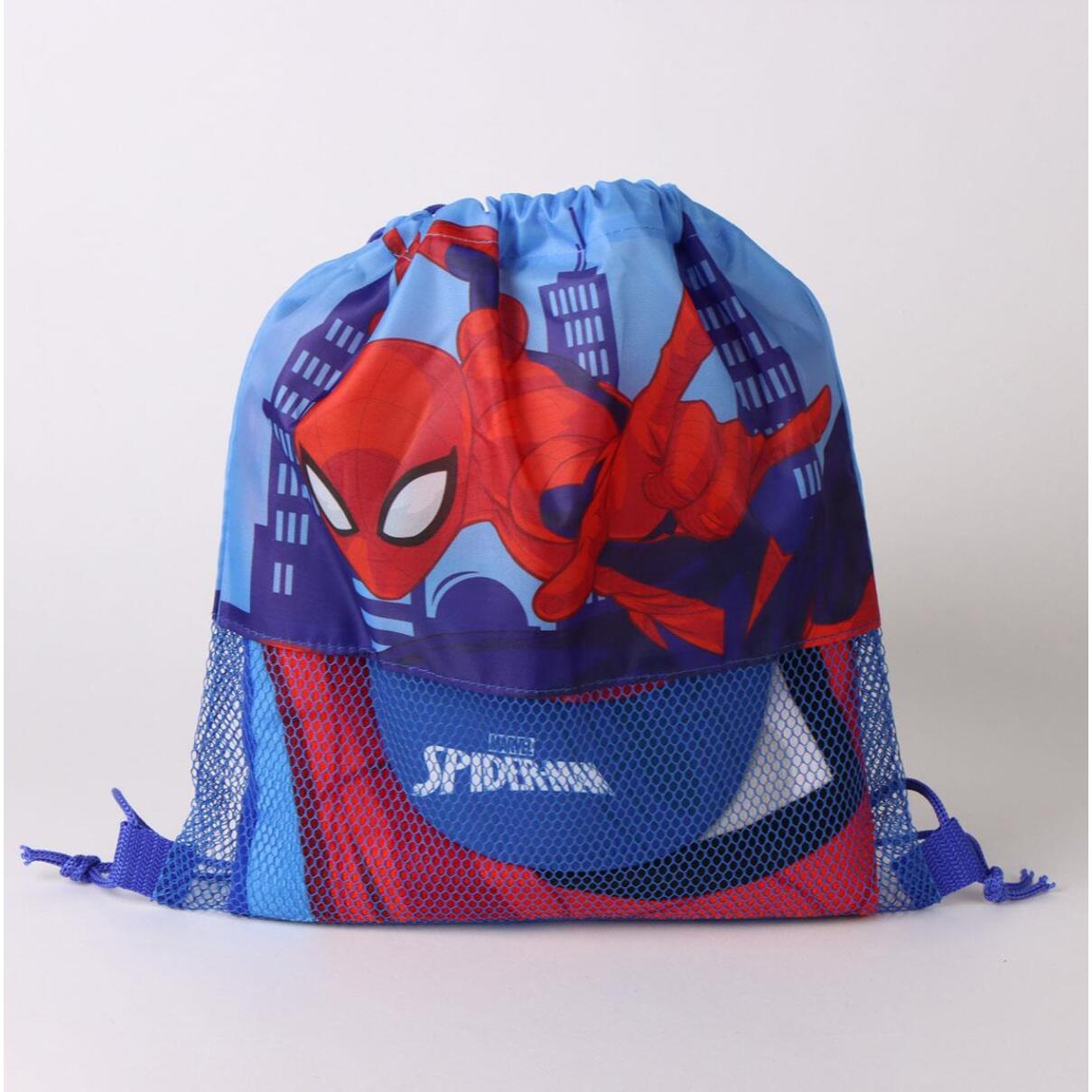 Set de Toalla de Spiderman - 70x140x1 cm - Color:Azul