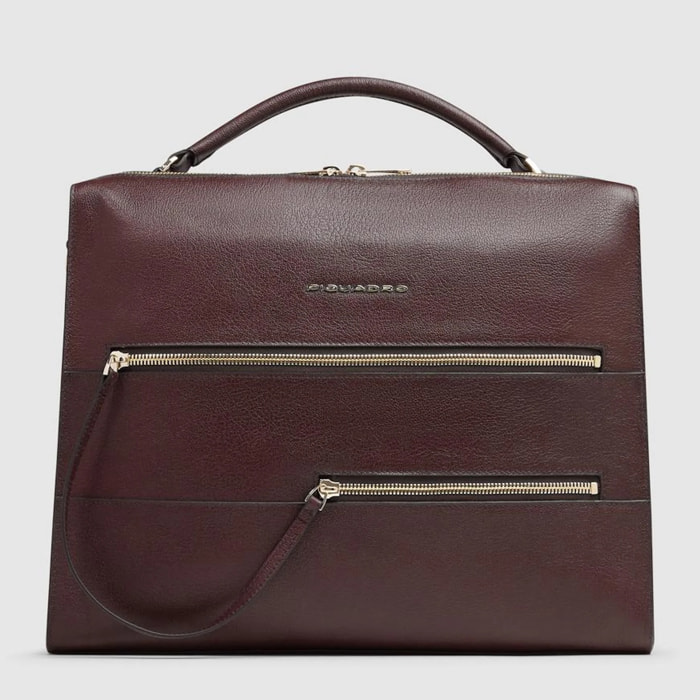 Piquadro Borsa da ufficio porta pc e porta iPad® con protezioni antiurto e anti RFID