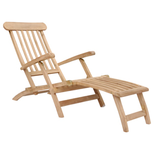 Transat pliant 153cm en teck LOMBOK