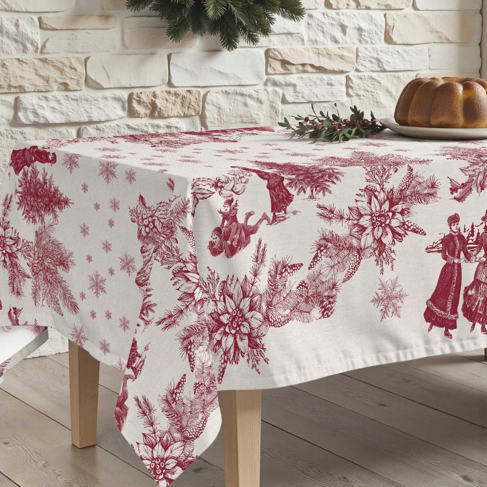 Nappe en résine Anti-tâches Christmas Toile