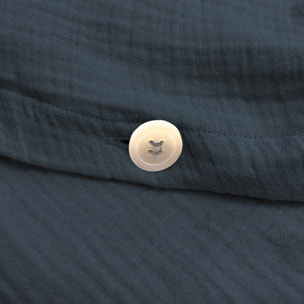 Parure de lit unie en coton, GAZE DE COTON