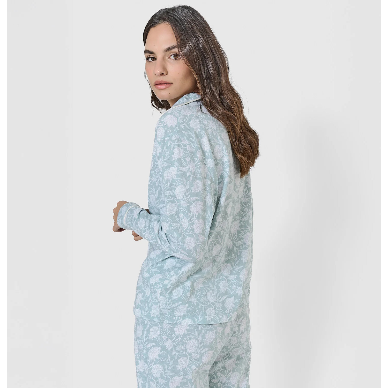 Pigiama in cotone azzurro