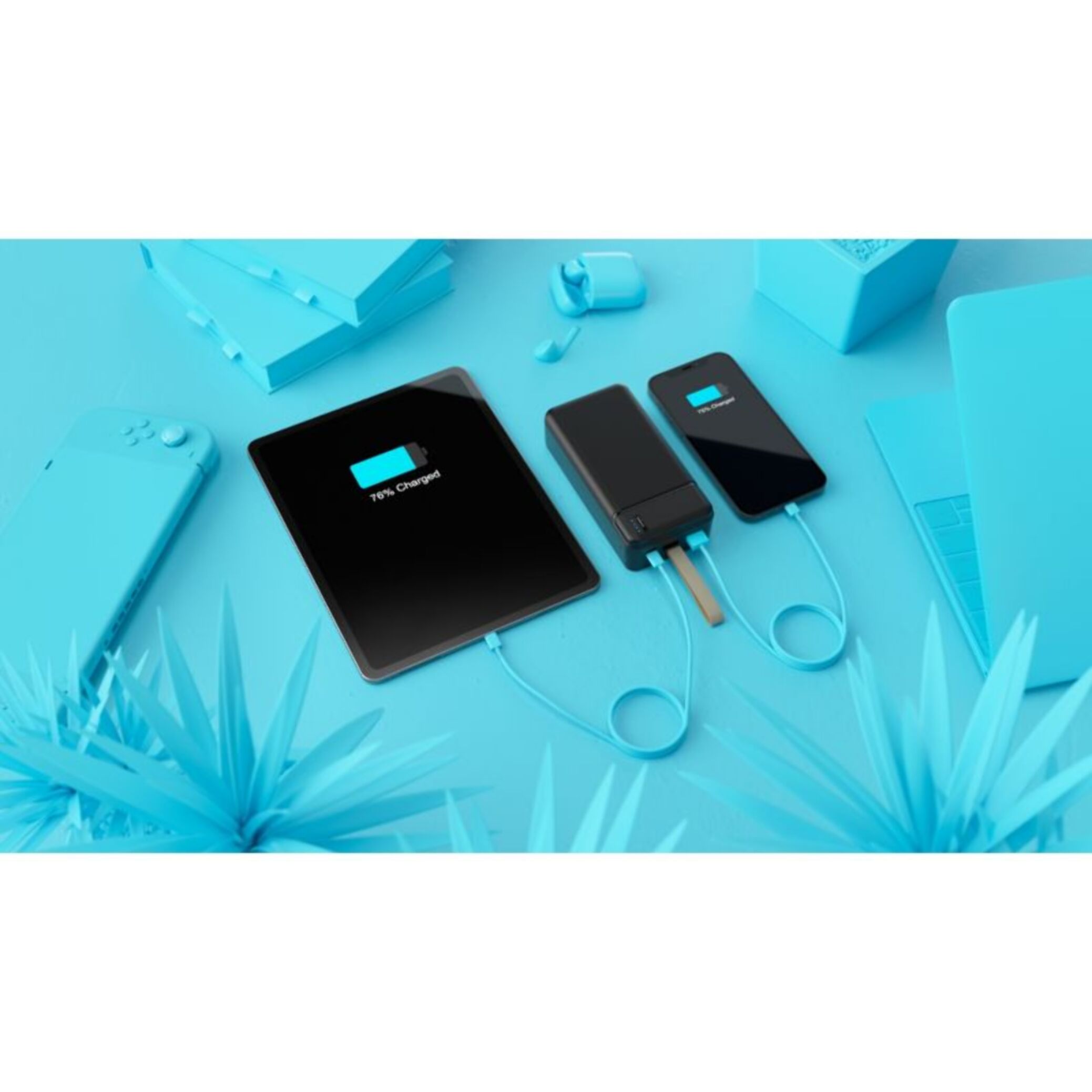 Batterie externe XMOOVE 30 000 mAh noir travel