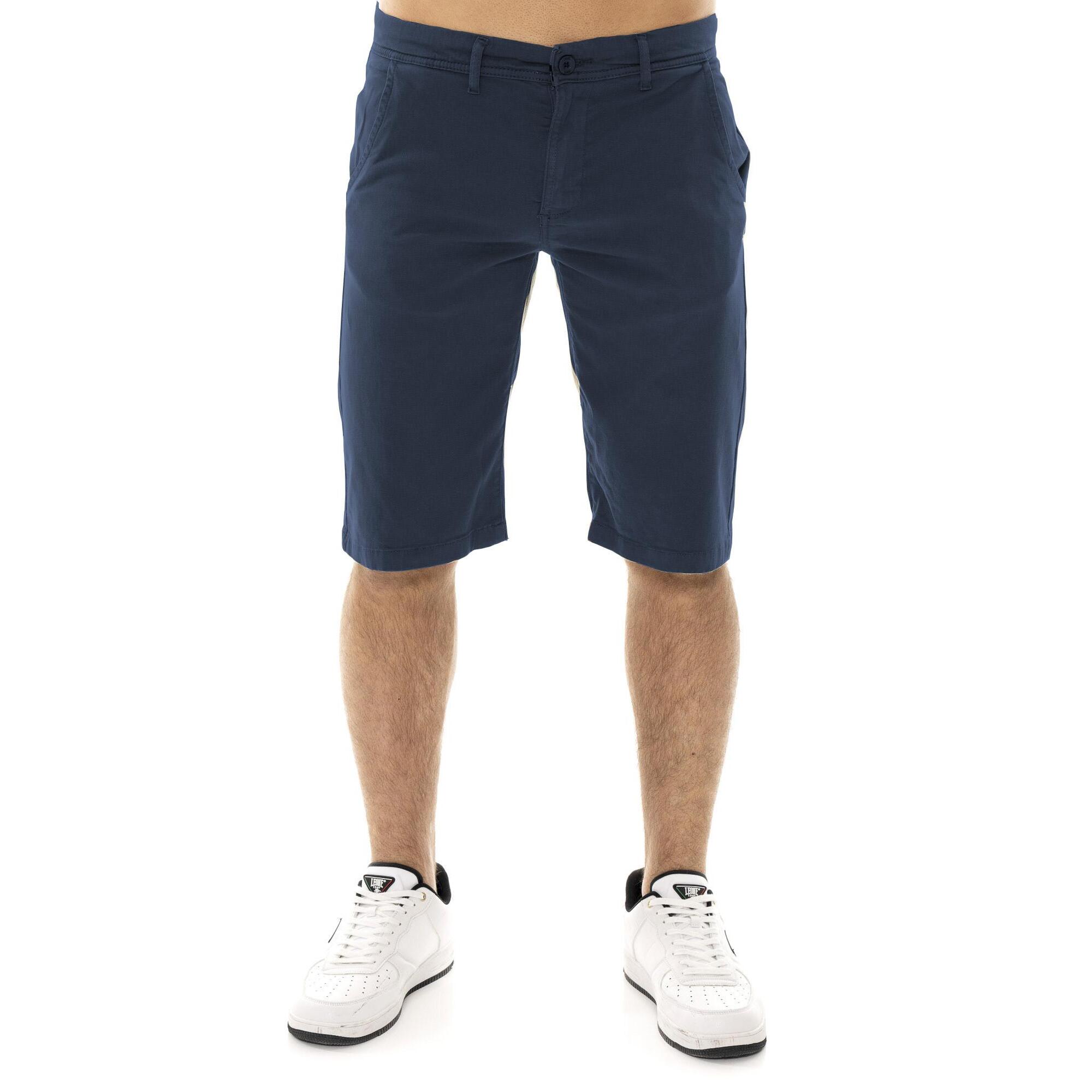 Bermuda chino da uomo in twill elasticizzato Leone Easy