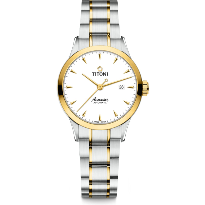 Reloj Titoni 23733SY-583 Mujer Analogico Automatico con Correa de Acero inoxidable