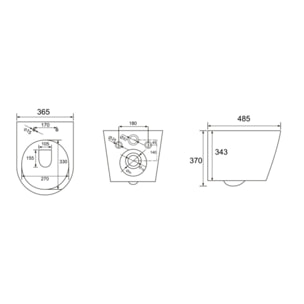 Swiss Aqua Technologies WC suspendu Infinitio sans bride et fixations invisibles + abattant frein de chute (SATINF010RREXP)
