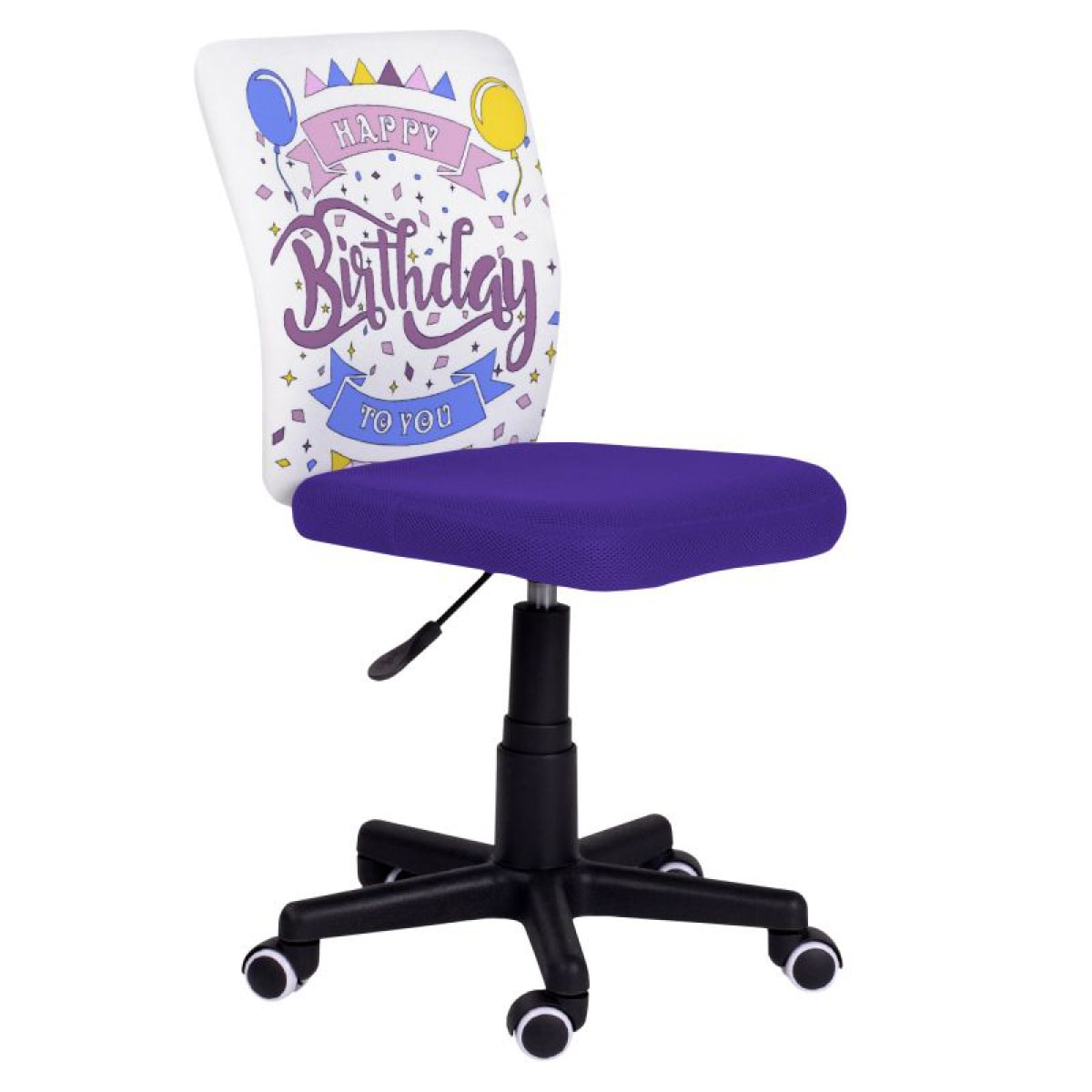 Silla de estudio infantil Píntame Morado - Blanco