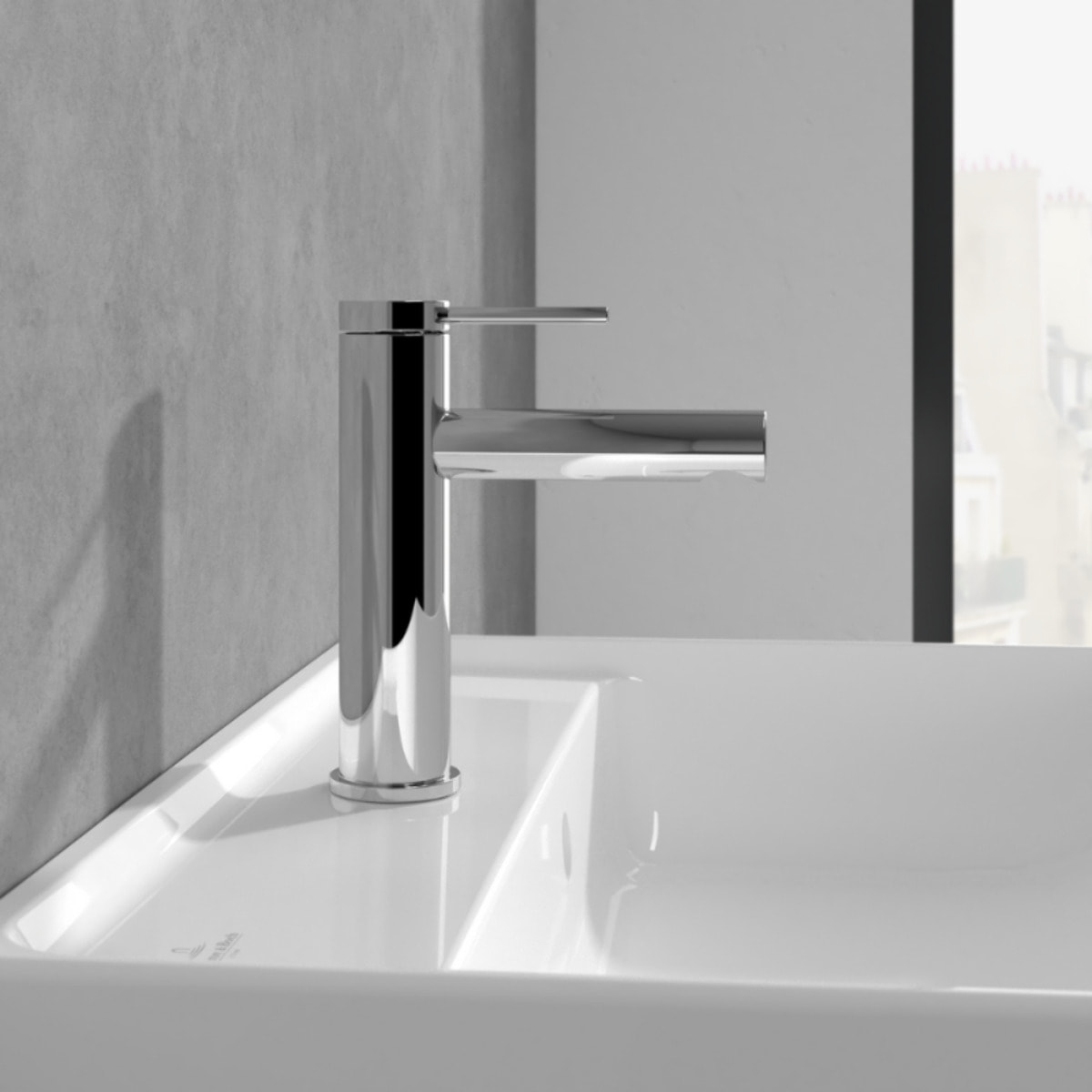 Mitigeur lavabo Loop & Friends sans tirette Chrome