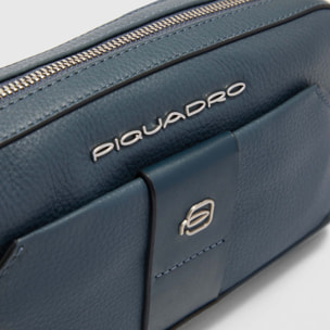 Piquadro Pochette uomo in pelle con tracolla
