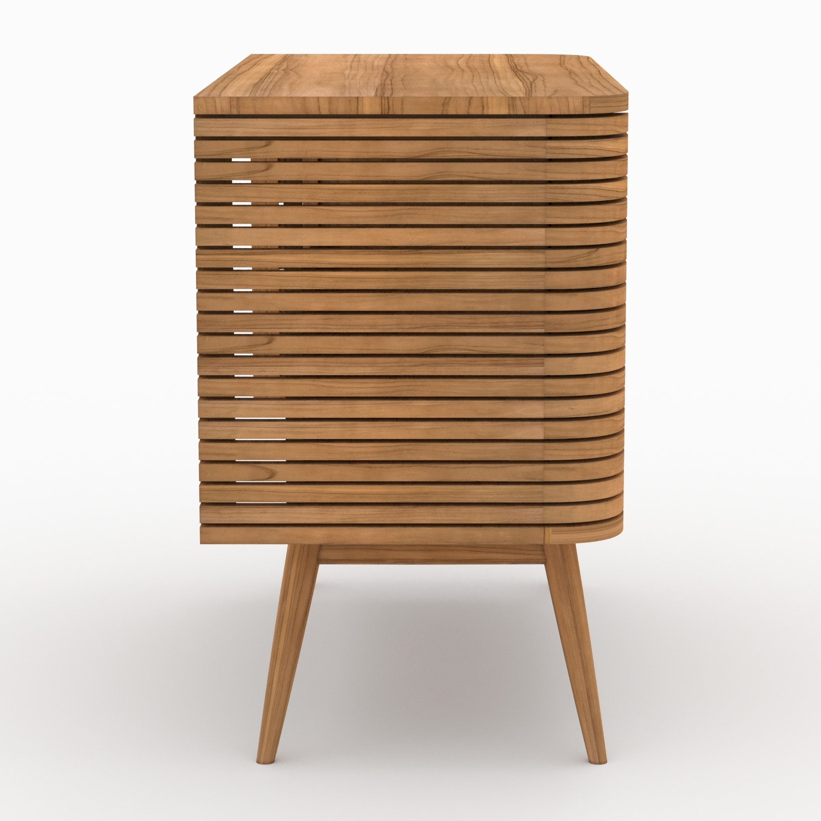 Meuble de salle de bain en bois de teck 100 cm - Auguste