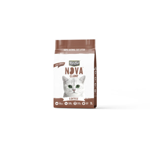 Kit Cat Arena Eco Nova - Coffee 7 L Arena para gatos