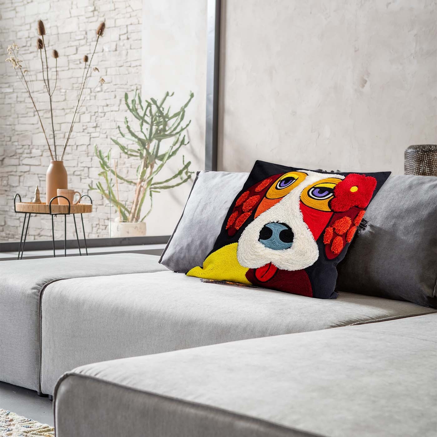 Coussin chien basset Kare Design